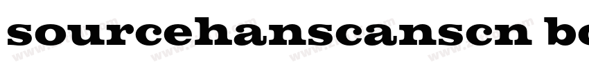 sourcehanscanscn bol字体转换